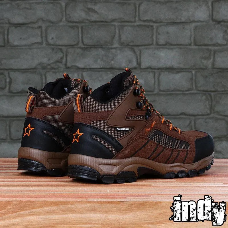 Waterproof Alaska Llaima Hiking Boots for Men & Women - Brown Trekking Shoes for Outdoor Adventures, Camping & Mountain Climbing