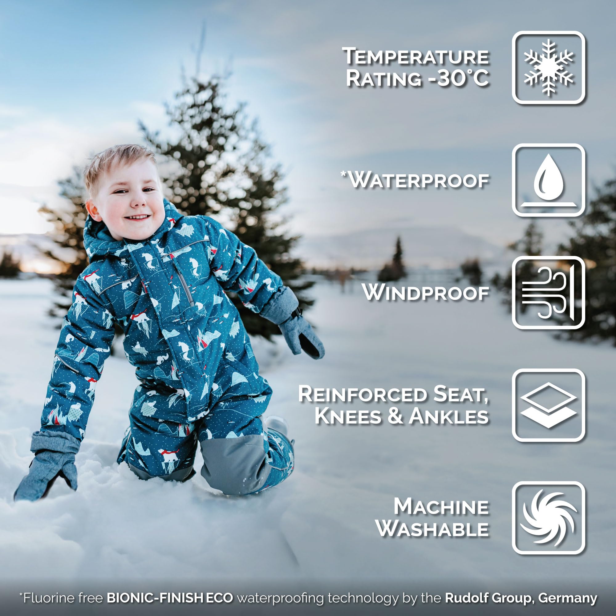 JAN & JUL Waterproof Insulated Snow Suit for Toddlers & Kids - Winter Outdoor Play, Skiing, Snowboarding & Cold Weather Protection
