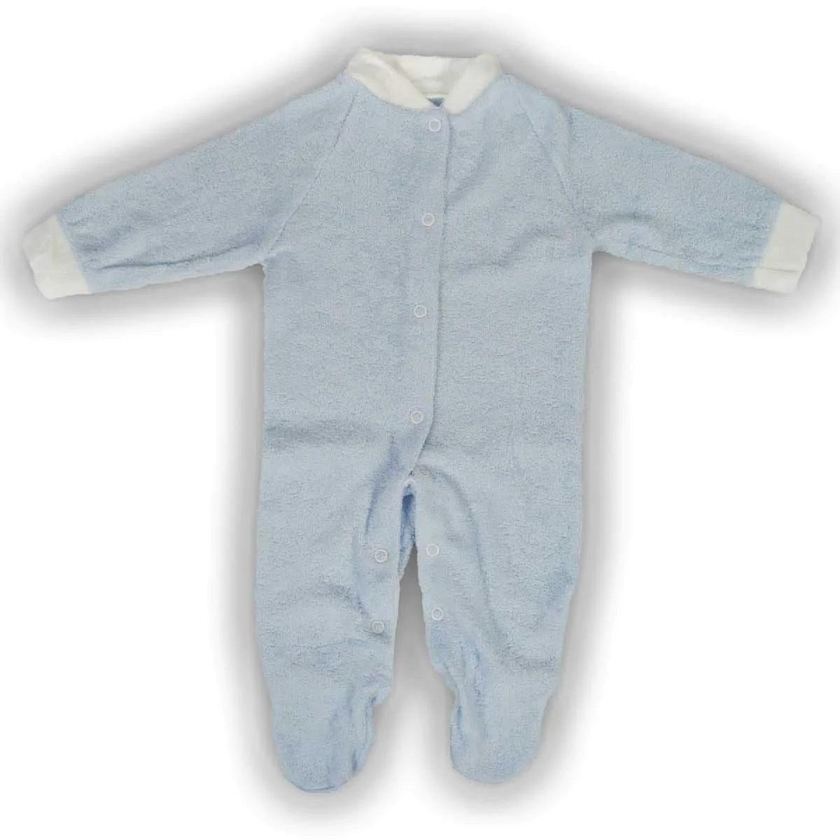 Premium Goldtex Baby Pajamas Set - Soft Blue Cotton Sleepwear for Infants & Toddlers (Made in Canada) - Perfect for Nursery, Bedtime & Comfortable Baby Gifts