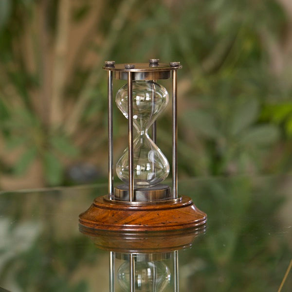 Premium Bronze Hourglass Sand Timer Kit - 30 Minute Decorative Timepiece for Home Office Decor, Meditation, Yoga, and Classroom Activities