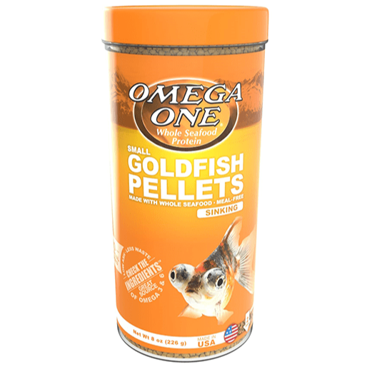 Omega One Sinking Goldfish Pellets - Premium Small Fish Food for Goldfish & Tropical Fish | Ideal for Aquariums & Fish Tanks