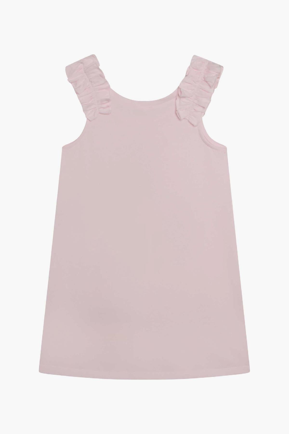 Billieblush Girls' Floral Print Dress with Multi Palms Design - Perfect for Summer Outfits, Beach Vacations & Casual Wear