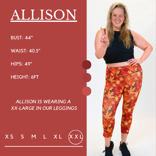 Leaf Me Alone Leggings - Women's Printed Yoga Pants with Unique Leaf Design | Perfect for Yoga, Gym & Casual Wear