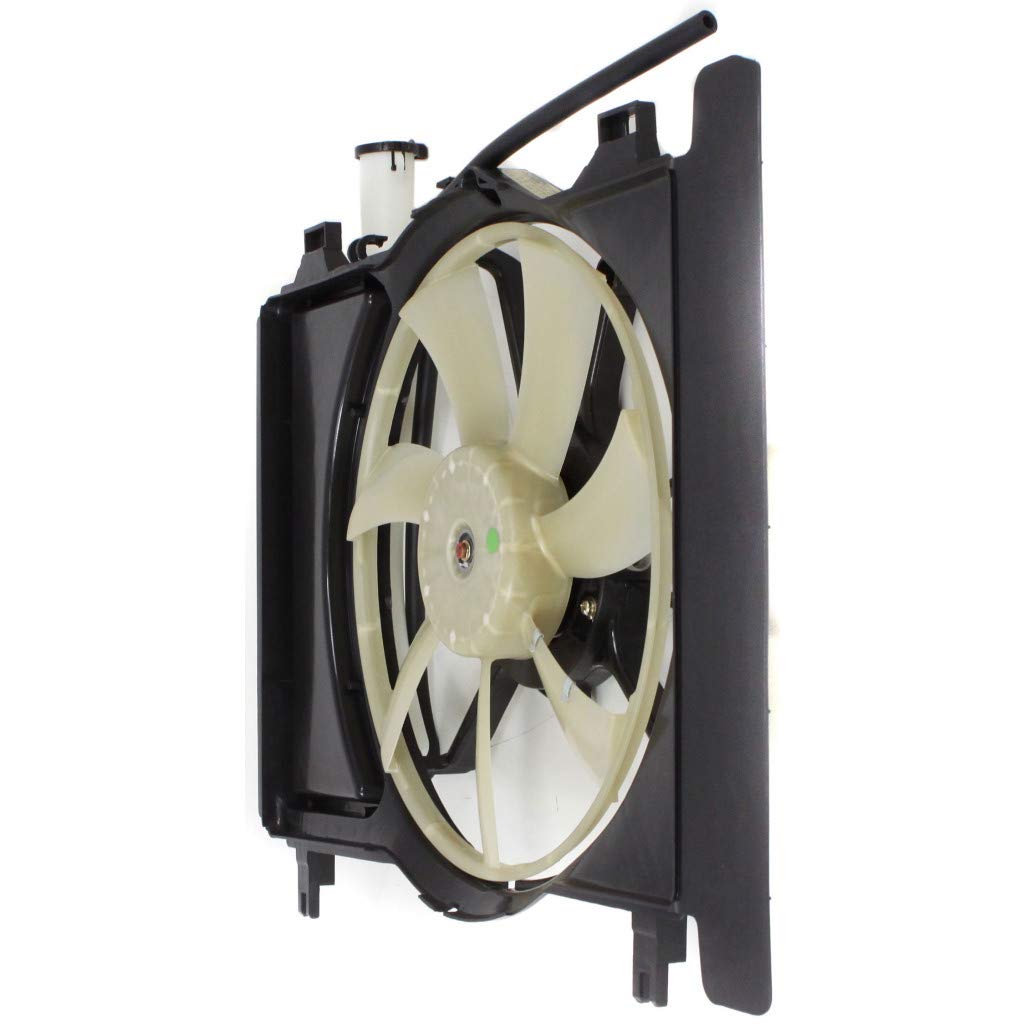 Toyota Yaris 2006-2014 Radiator Cooling Fan Assembly Replacement Part TO3115145 1636121090 - Perfect for Engine Overheating Prevention & Summer Driving