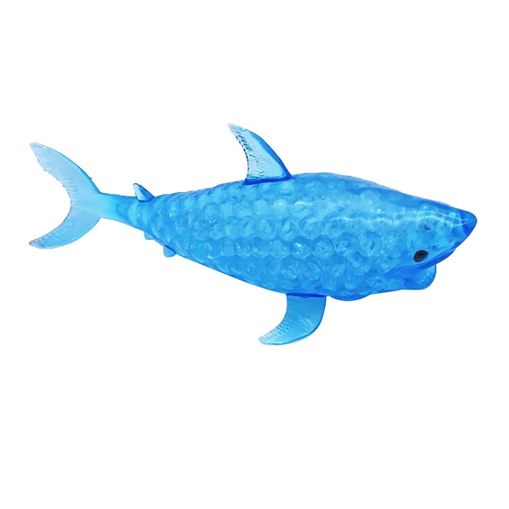 Muised Pop Its Fidget Toys - Stress Relief Sensory Toy for Kids & Adults | Spongy Shark Bead Stress Ball, Squeezable Anti-Anxiety Pop Toy | Perfect for Classroom, Office, Travel & Home Use