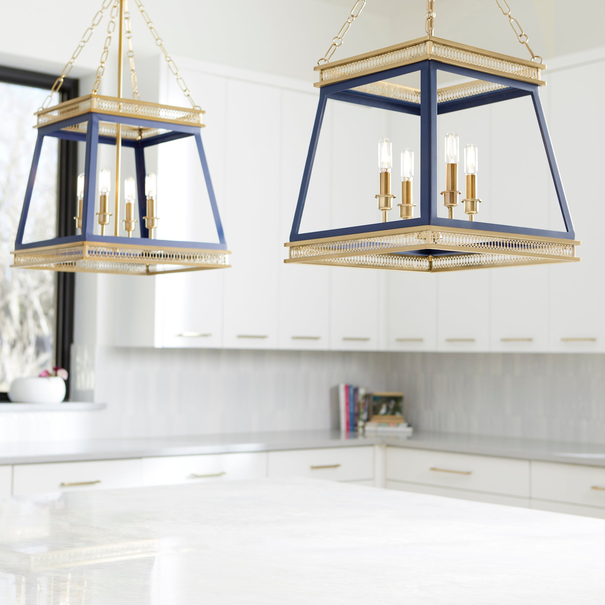 Cyan Design 10904 Gerard Pendant Light - Aged Brass Modern Farmhouse Chandelier for Dining Room, Kitchen Island & Entryway Lighting