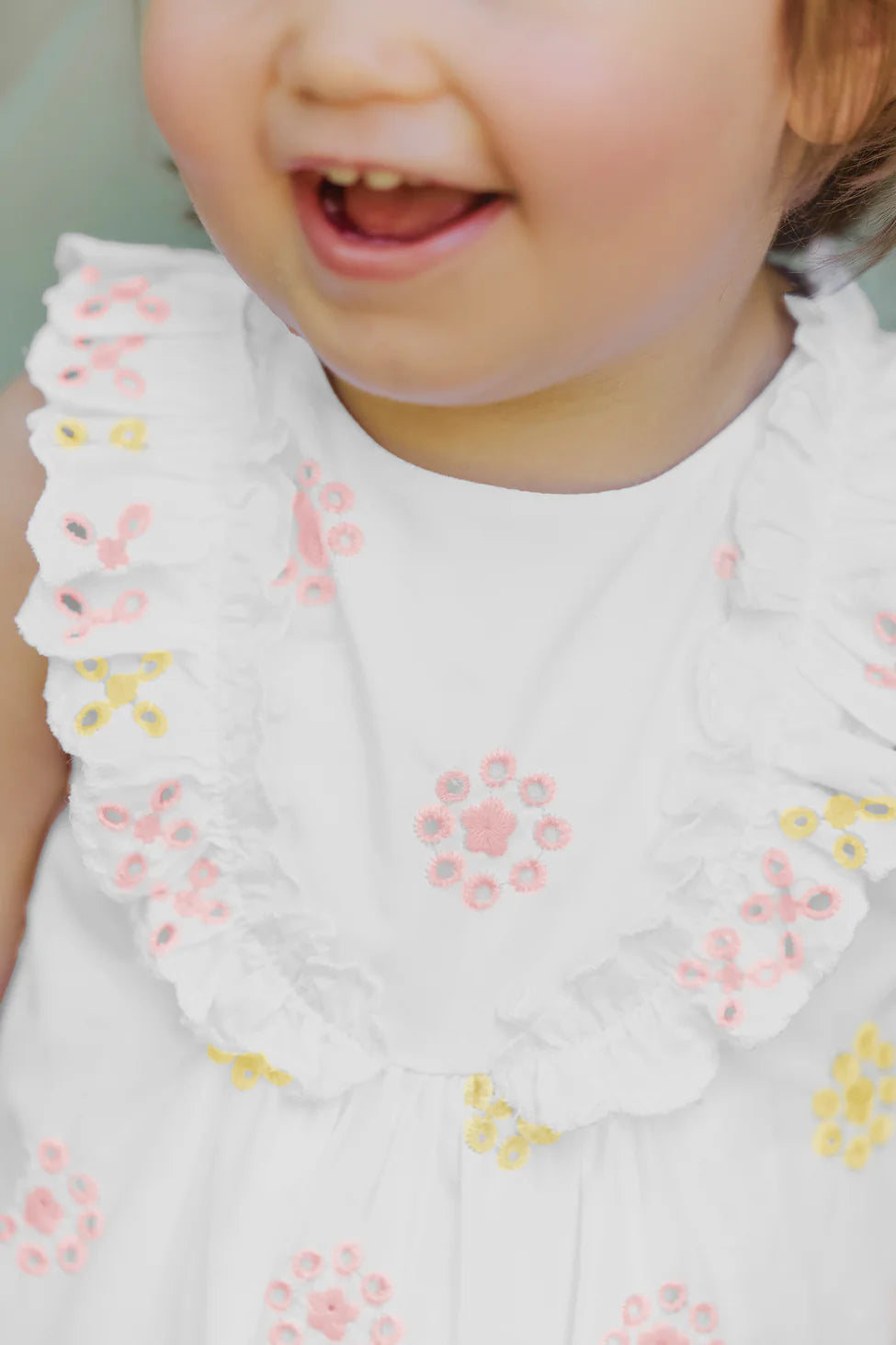 Tartine Et Chocolat Embroidered Baby Romper - Soft Cotton Jumpsuit for Newborns & Infants | Perfect for Photo Shoots, Playdates & Special Occasions