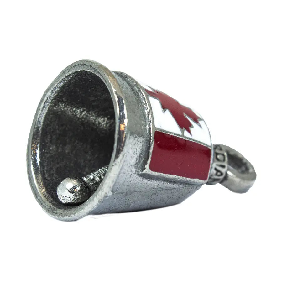 Open Road Canada Flag Motorcycle Guardian Bell - Protective Ride Charm for Harley, Cruiser & Biker Gifts - Ideal for Road Trips & Motorcycle Accessories