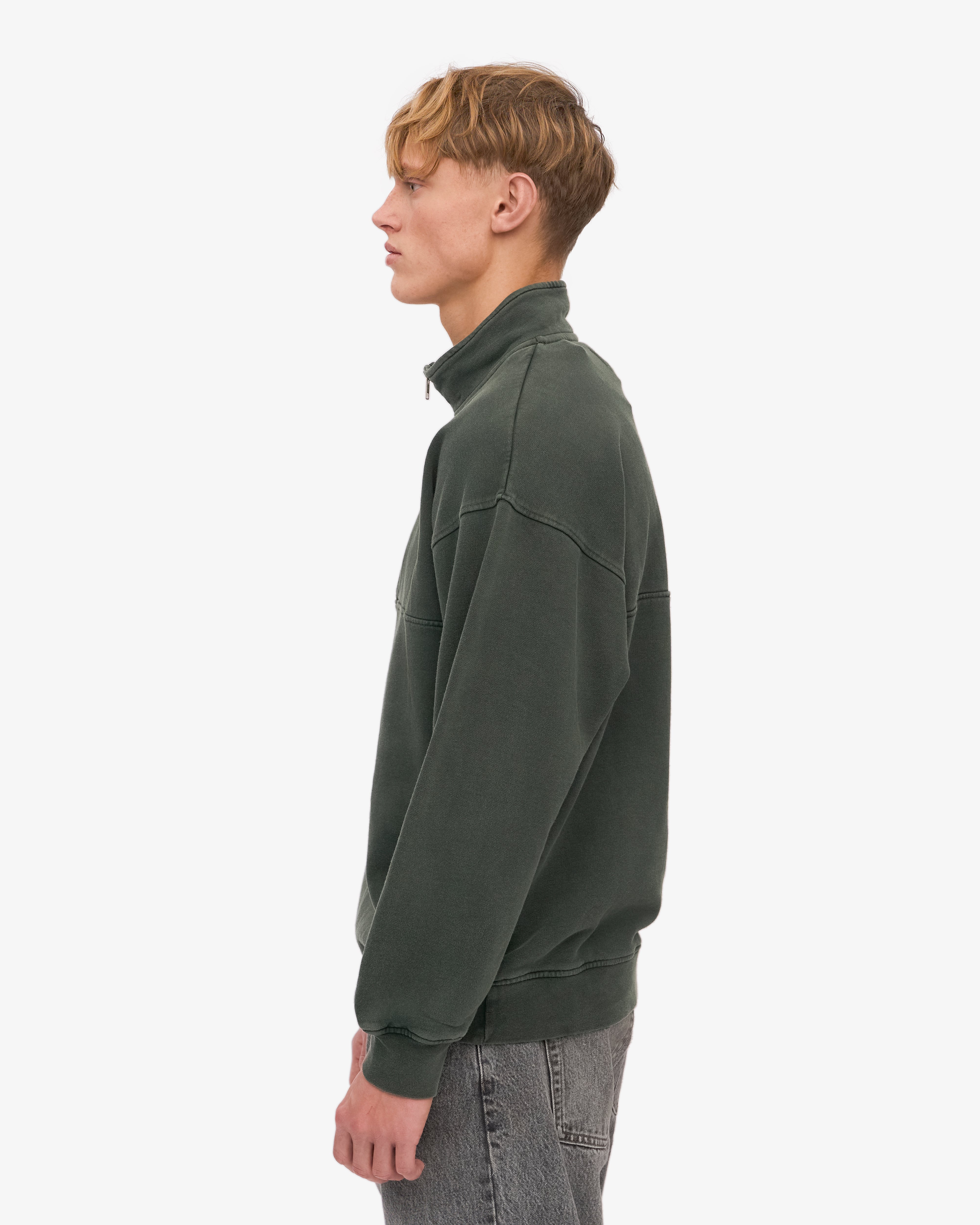 Organic Quarter Zip Sweater for Men - Soft & Comfortable Midnight Forest Pullover - Perfect for Casual Wear, Outdoor Activities & Layering in Cool Weather