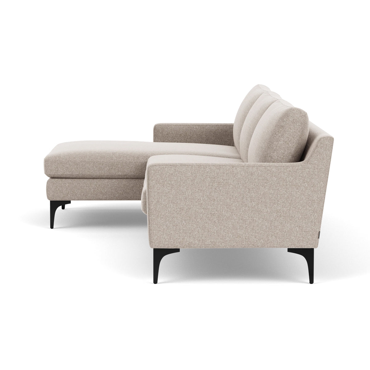 Astha Fabric Left Chaise Sofa - Modern L-Shaped Sectional Couch with Reversible Design for Living Room, Lounge & Home Theater Comfort