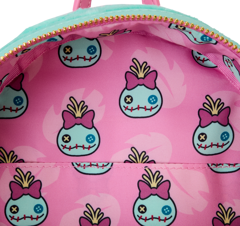 Disney Lilo & Stitch Scrump Plush Mini Backpack - Cute Loungefly Crossbody Bag for Women, Girls | Perfect for Disney Parks, Cosplay & Everyday Use