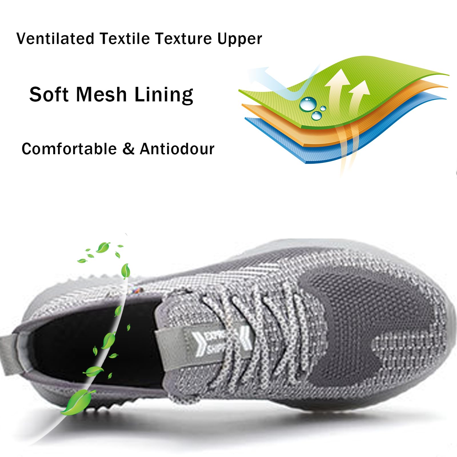 Drecage Steel Toe Safety Shoes for Men & Women - Industrial Work Boots, Construction Sneakers with Puncture Proof & Lightweight Design - Perfect for Warehouse, Factory, and Outdoor Job Sites