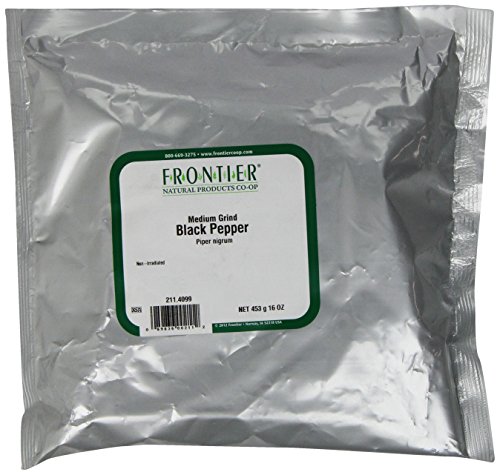 Organic Black Pepper Medium Grind - Premium Quality for Cooking, Seasoning & Gourmet Dishes | Perfect for Steaks, Soups & Marinades