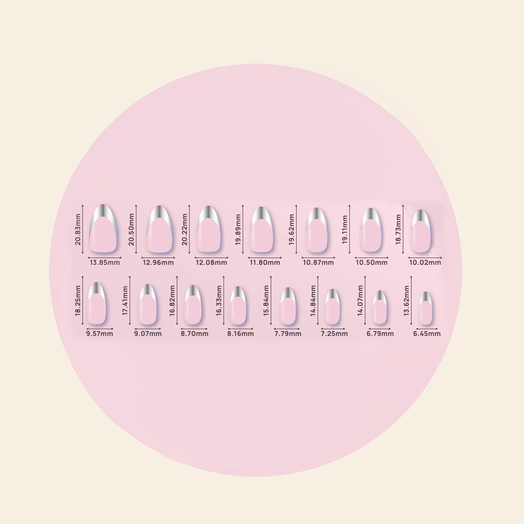 MITTY Just Wow Press on Nails - Long Lasting Fake Nails with Glue - Perfect for Parties, Weddings & Everyday Wear
