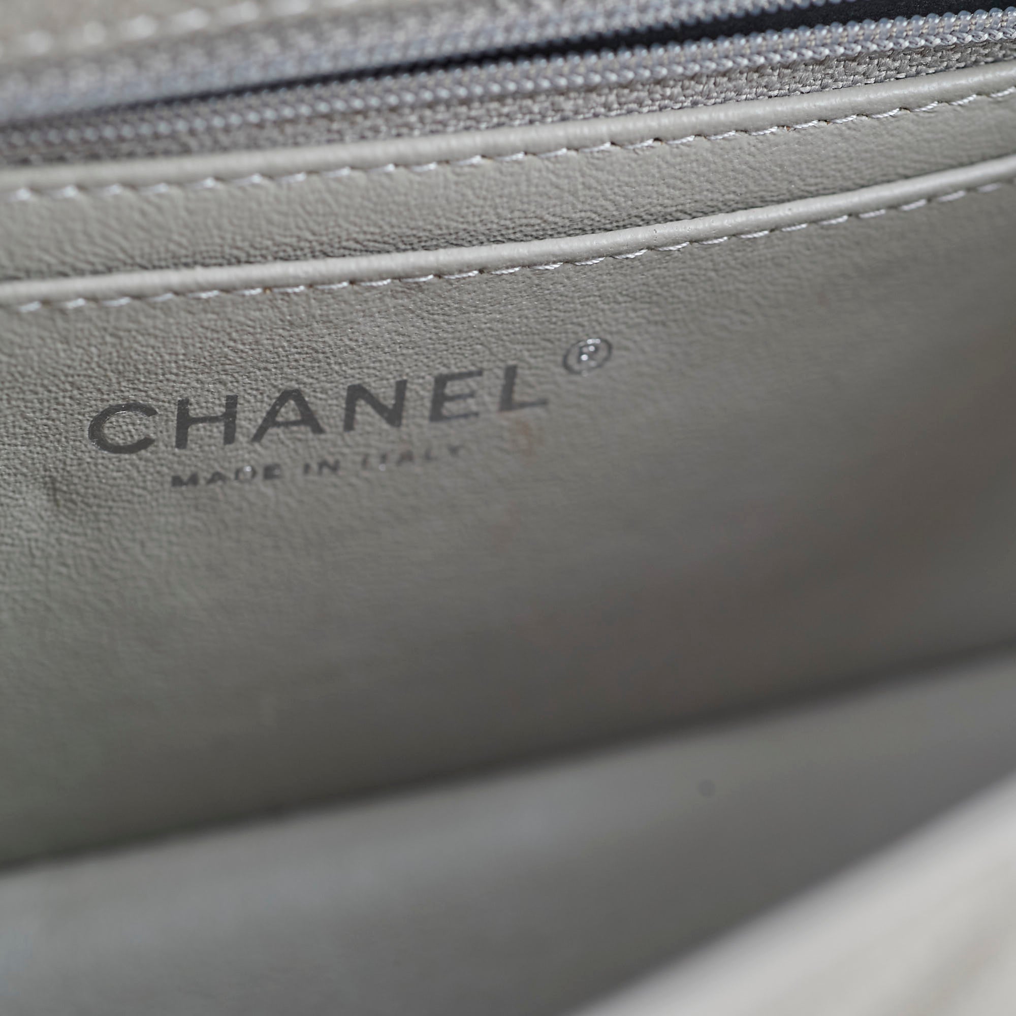 Chanel Mini Rectangular Flap Bag in Grey Caviar Leather - Luxury Crossbody Purse for Women, Perfect for Date Night & Special Occasions