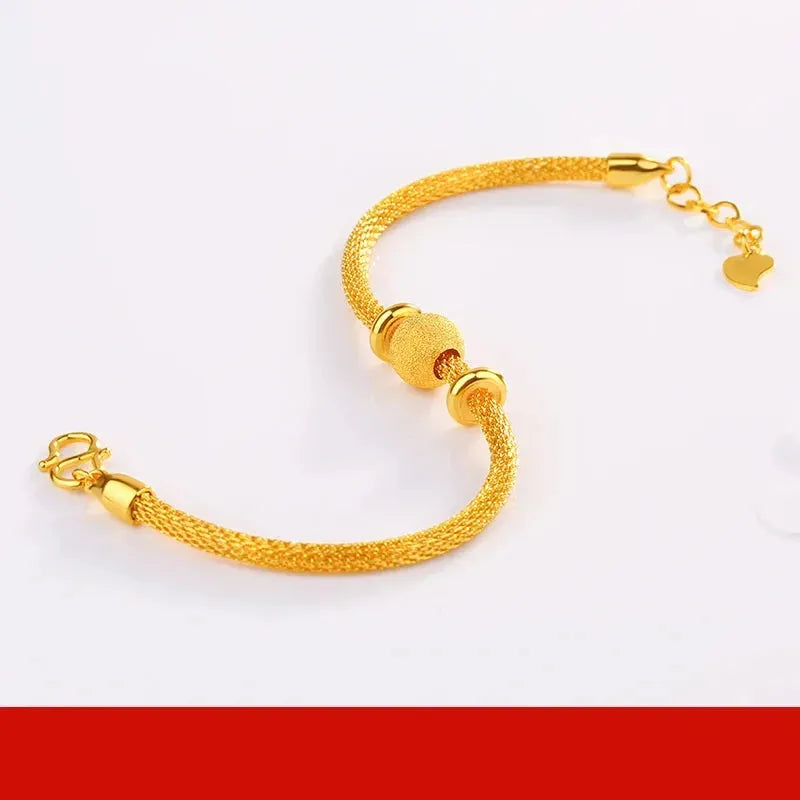 24K Pure Gold Bracelet - 999 Solid Real Gold Bangle with Elegant Butterfly Design | Classic & Trendy Jewelry for Women | Perfect for Gifts, Parties & Special Occasions