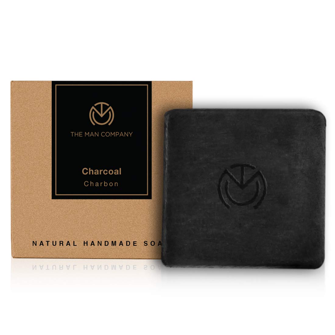 The Man Company Activated Charcoal Natural Handmade Soap - Tan & Dead Skin Remover (125g) | Deep Cleansing Face & Body Wash for Men | Perfect for Daily Skincare & Acne Treatment
