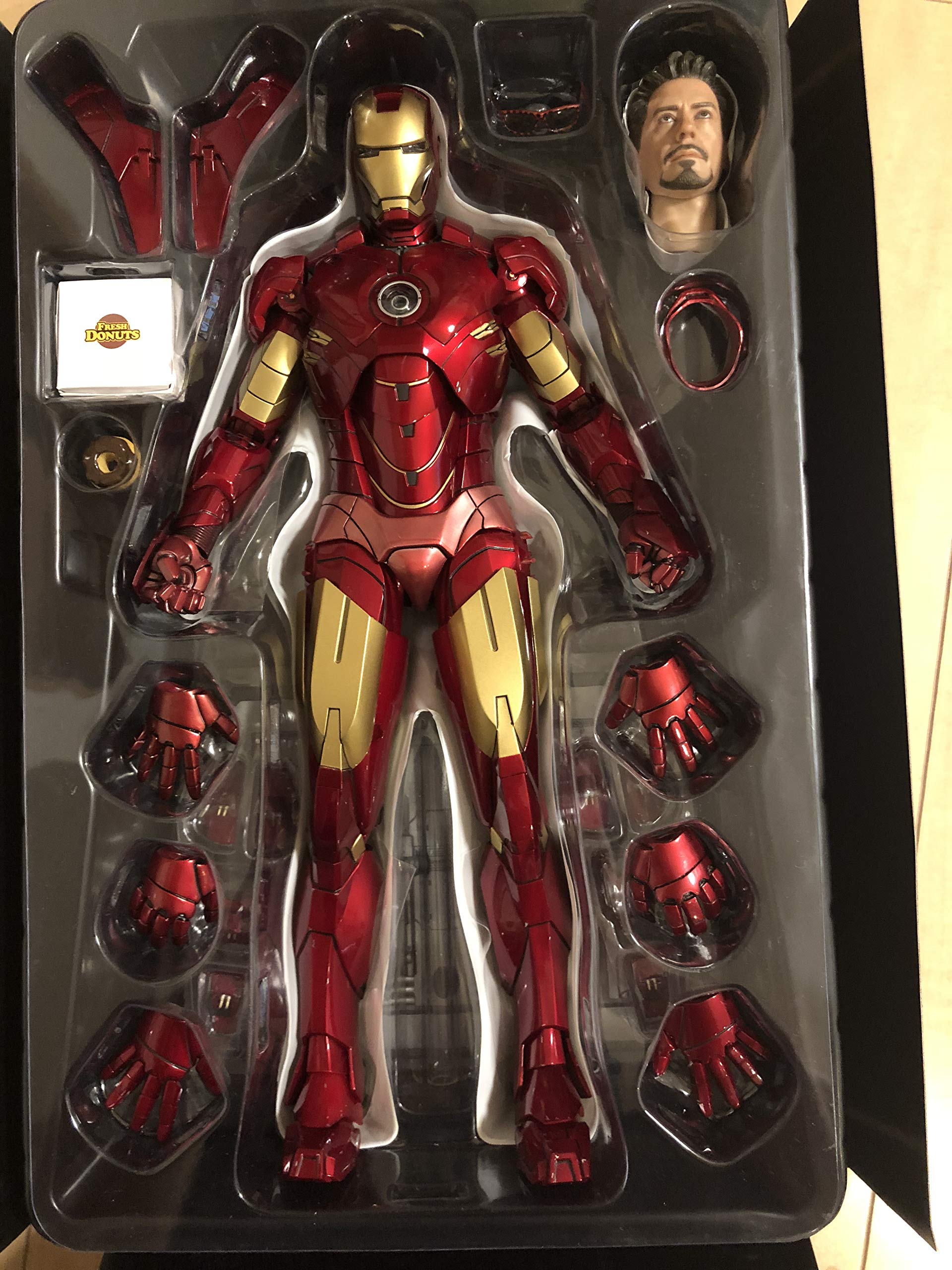 Hot Toys Iron Man Mark IV 1/6 Scale Collectible Figure - Movie Masterpiece Series from Iron Man 2 | Perfect for Display, Gift Giving, and Marvel Collectors