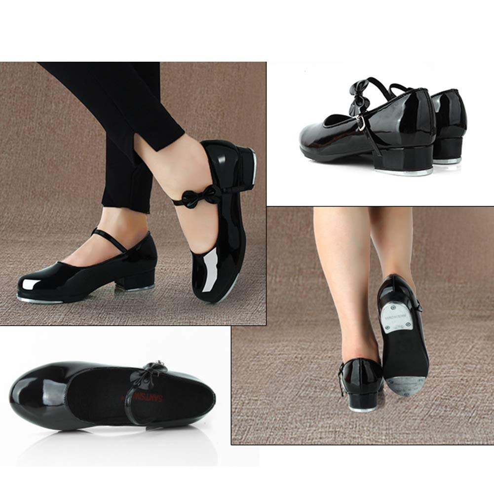 HROYL Kids Tap Shoes for Boys & Girls - TL208/258 for Dance & Performances
