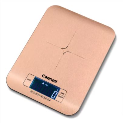 **Cornell Digital Kitchen Scale - 5kg Precision Weighing Scale (CKS500SS/CKS500RGS) for Baking, Cooking & Portion Control**