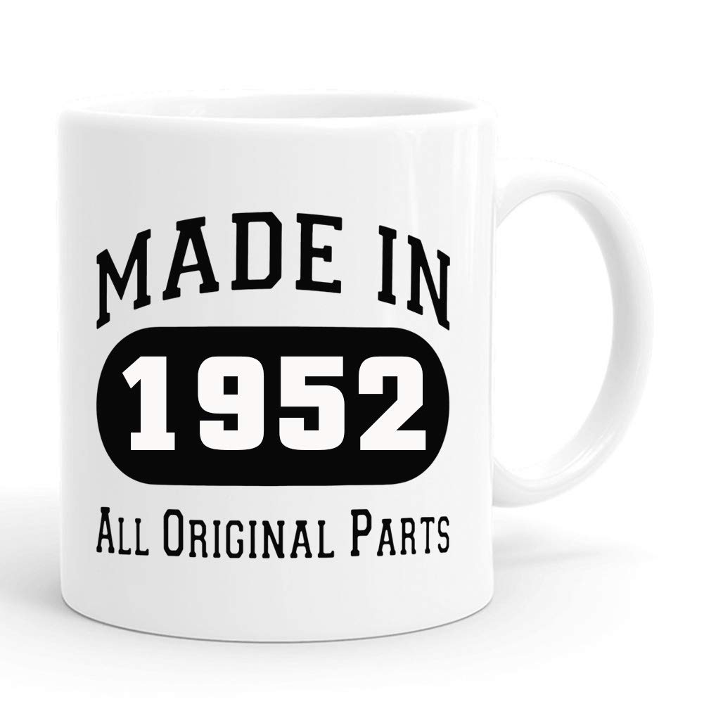 Vintage 1952 67th Birthday Gifts for Women - 11 oz Funny Coffee Mug with Original Design, Perfect Gift for Her, Mom, Wife, Sister, Grandma & Coworker - Ideal for Birthday Celebrations, Office Gifts & Special Occasions