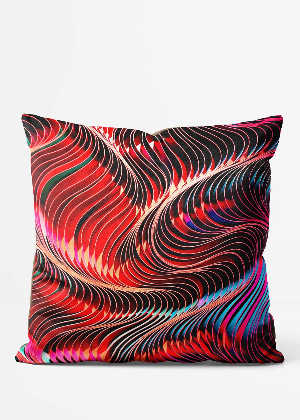 Bright Abstract No.1 Decorative Throw Pillow Cover - Modern Home Decor for Living Room, Bedroom & Sofa