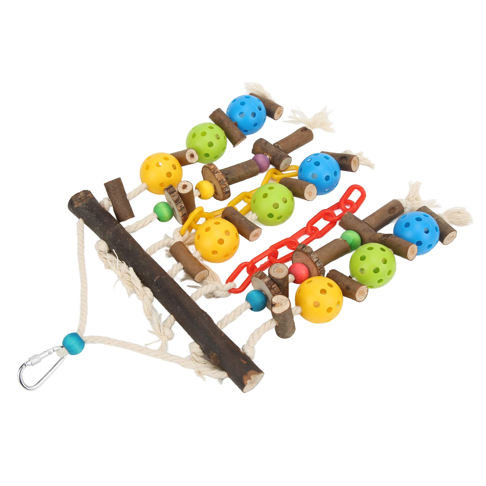 Evonecy Natural Wooden Chewing Blocks for Parrots - Safe Bird Toys for Beak Trimming & Mental Stimulation - Perfect for Cage Play & Training Enrichment