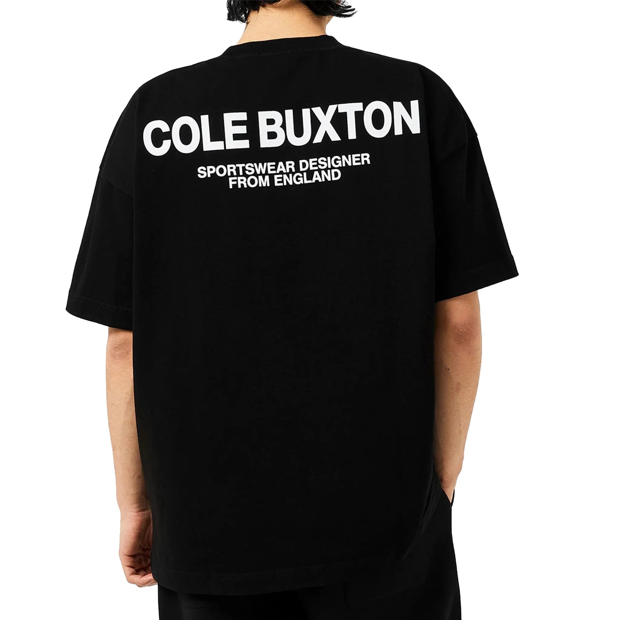 Cole Buxton CB Sportswear Black T-Shirt for Men - Premium Cotton Streetwear Tee for Gym, Casual & Everyday Wear