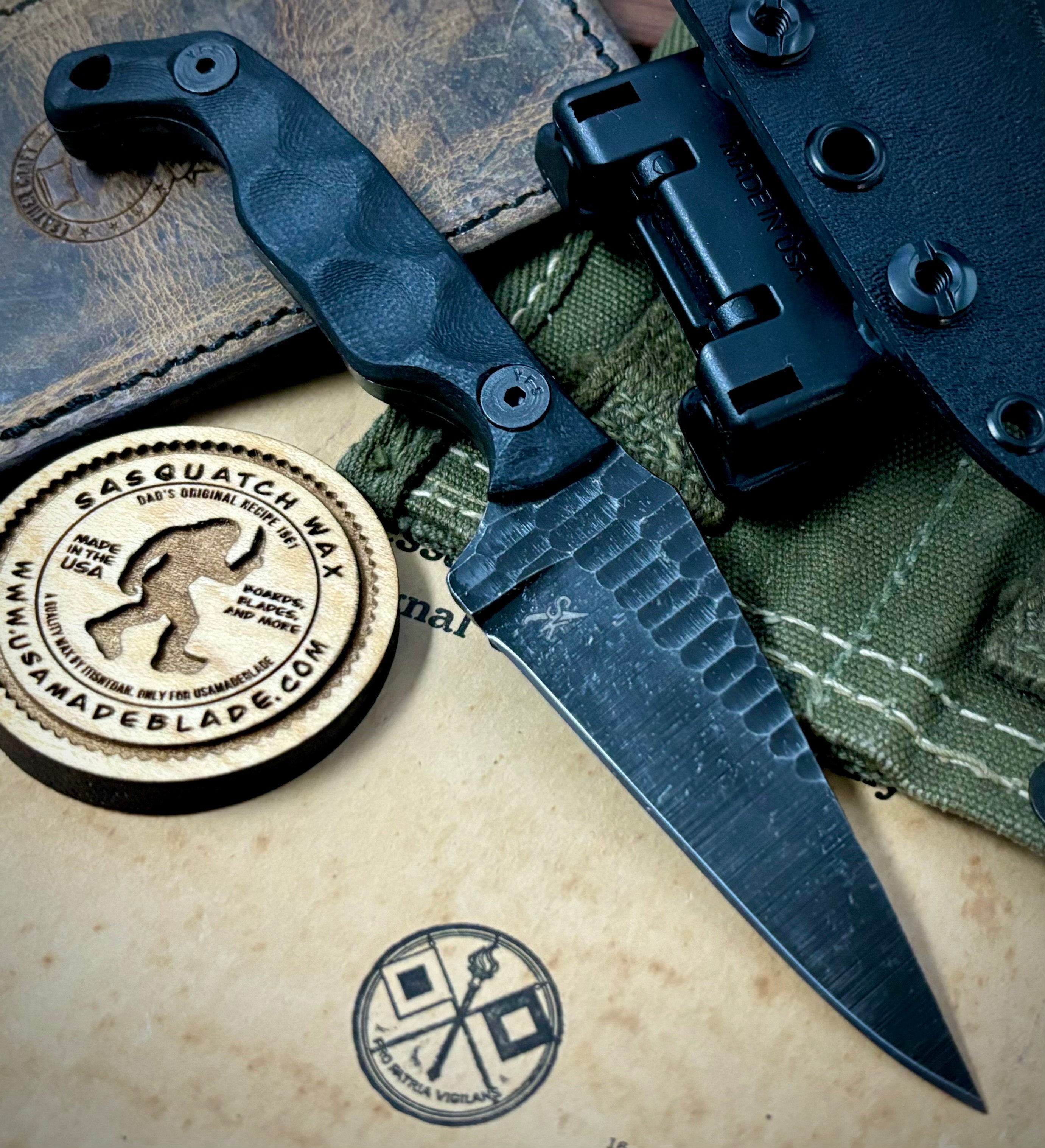 Premium Stroup Knives Mini Folding Pocket Knife with Black G10 Handle - EDC, Camping, Hiking & Outdoor Survival Tool