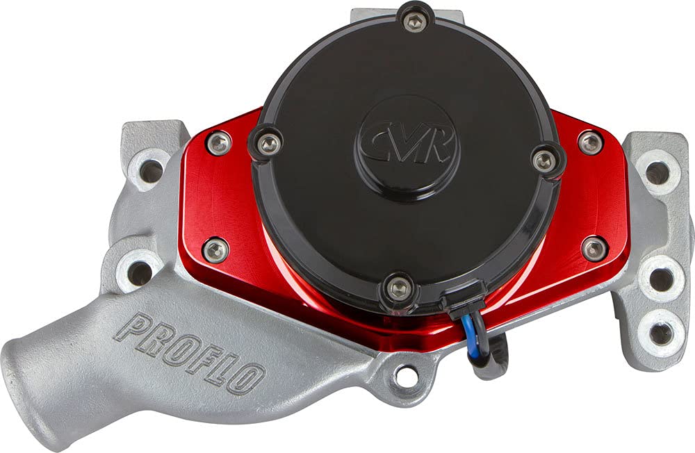 7550R 60 GPM Red Electric Water Pump for Small Block Chevy Engines - High-Performance Cooling Solution for Racing, Hot Rods & Automotive Upgrades