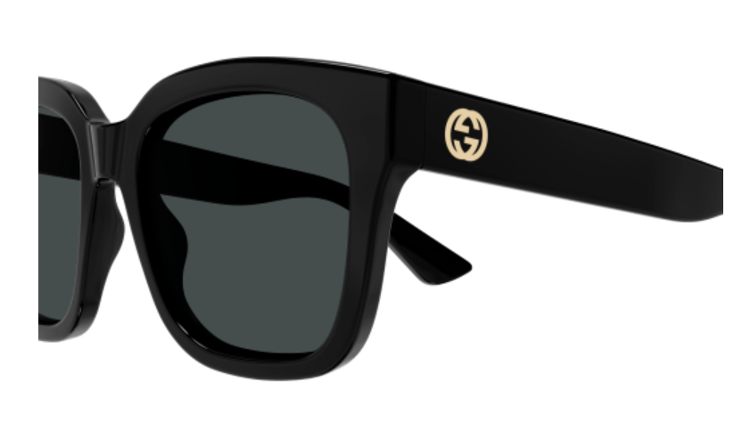 Gucci GG1338S 001 Black/Smoke Oversized Square Women's Sunglasses - UV Protection, Luxury Fashion Accessory for Women, Perfect for Beach, Driving & Outdoor Activities