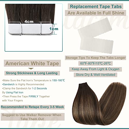 Premium Tape in Hair Extensions 100% Human Hair - Seamless Blending for Length & Volume | Perfect for Weddings, Parties & Everyday Styling