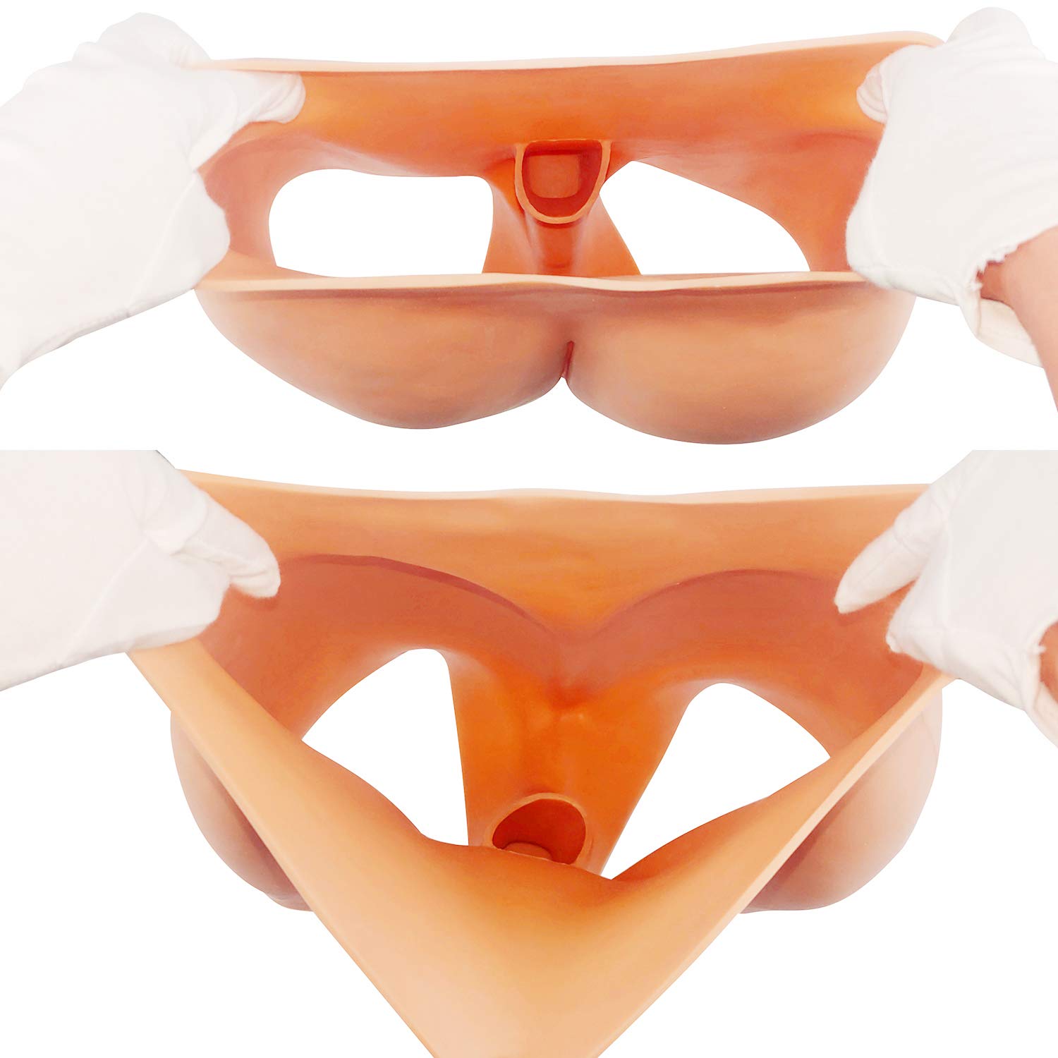 CTKOLYS Men's Crossdresser Panties with Silicone Hip Enhancer - CP60 Transgender Feminine Underwear for Gay & Shemale (1G/2G) - Perfect for Cosplay, Drag Shows & Gender Expression