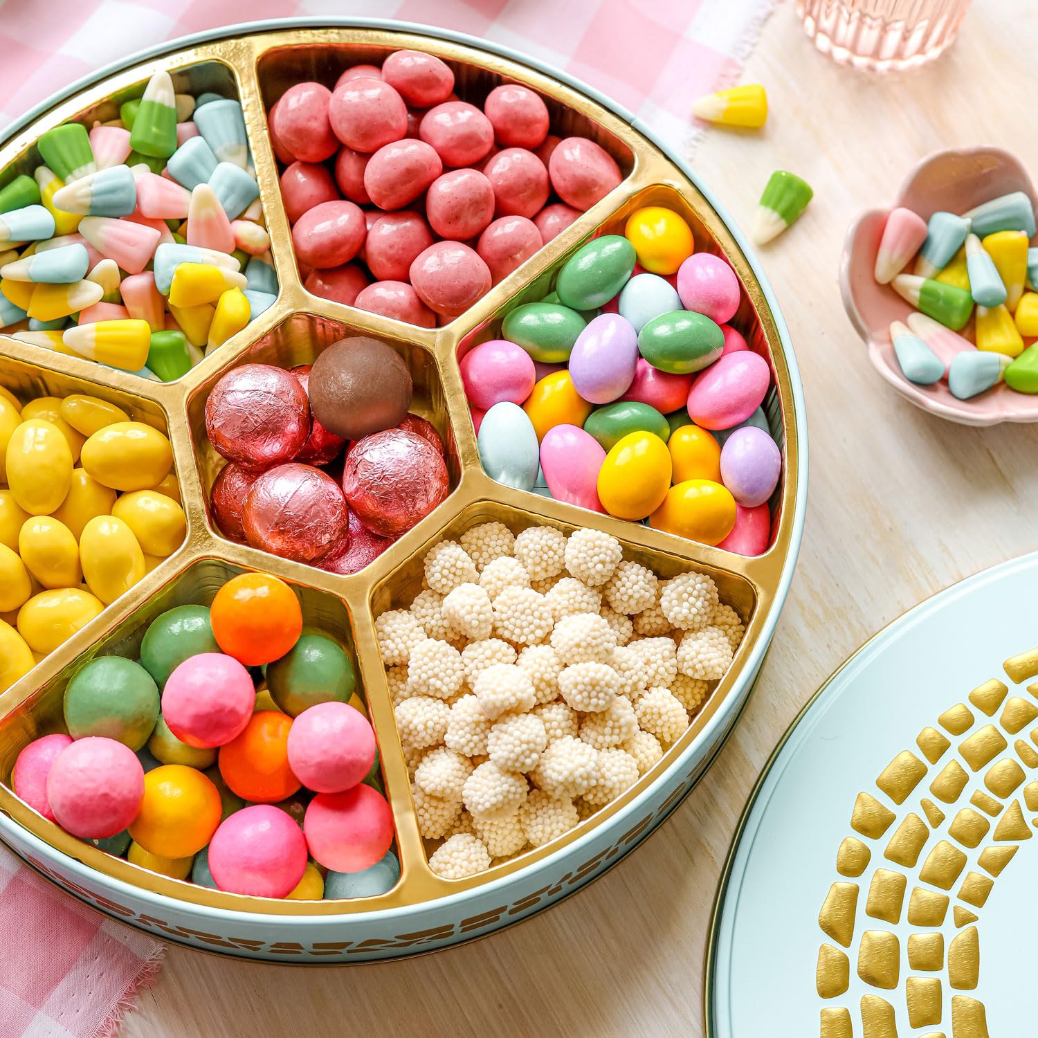 Easter Snack Gift Box - Assorted Candy Mix with Chocolate, Almonds & Gummies | Spring Holiday Gift Basket for Adults, Kids & Families | Perfect for Easter Celebrations, Office Treats & Care Packages | Bonnie and Pop Gourmet Food Collection