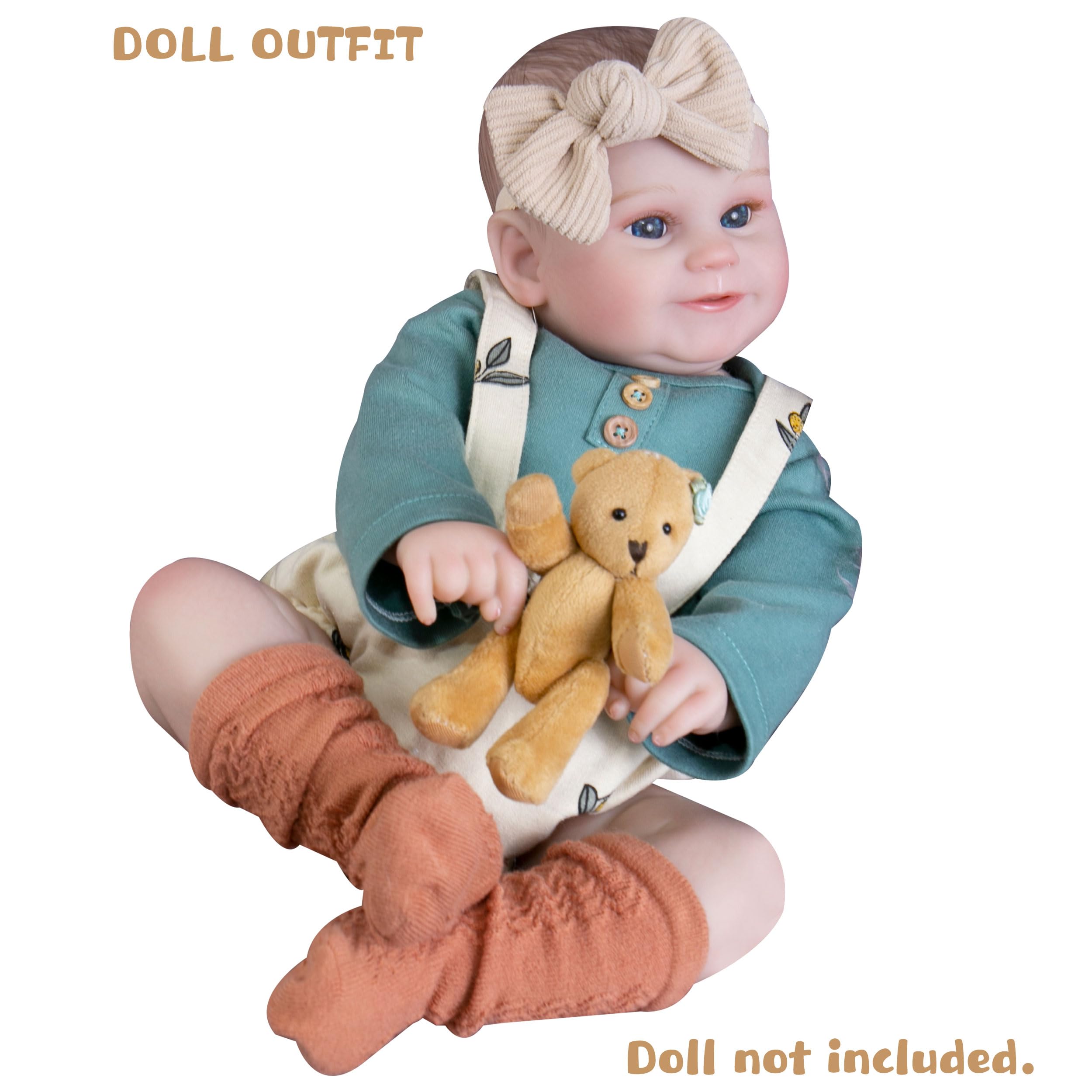 Reborn Baby Doll Clothes for Girls - Fashionable Outfits & Accessories for 17-22 Inch Baby Alive & Realistic Dolls | Perfect for Playtime, Collecting & Gift Giving