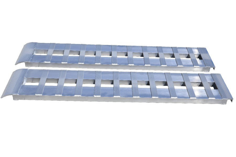 Heavy Duty 10ft Aluminum Loading Ramps - 15in x 120in Pair for Trailers, Trucks & ATVs - GEN Y Hitch - Perfect for Motorcycle, Lawn Equipment & Heavy Cargo Loading