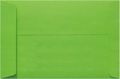 Premium LUXPaper 10 x 13 Open End Envelopes - Peel & Press Self-Sealing, Limelight Green, 80lb Text Weight (Pack of 500) - Perfect for Business Mailings, Invitations & Direct Marketing Campaigns