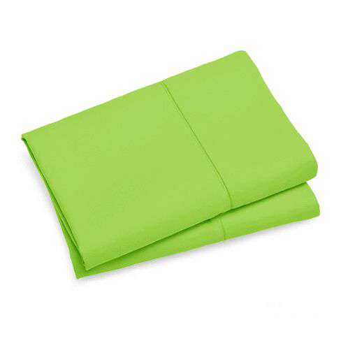 1000TC Premium Ultra Soft Standard Size Pillowcases 2 Pack - Green | Luxury Bedding Set for Home, Hotel & Guest Room (Eco-Friendly & Hypoallergenic)