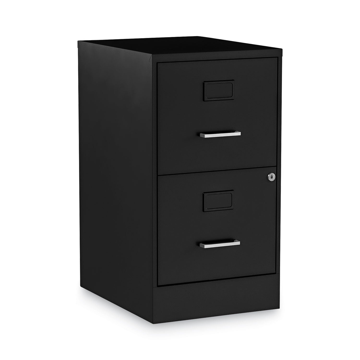 Alera® Soho 2-Drawer Vertical File Cabinet - Letter Size, Black, 14