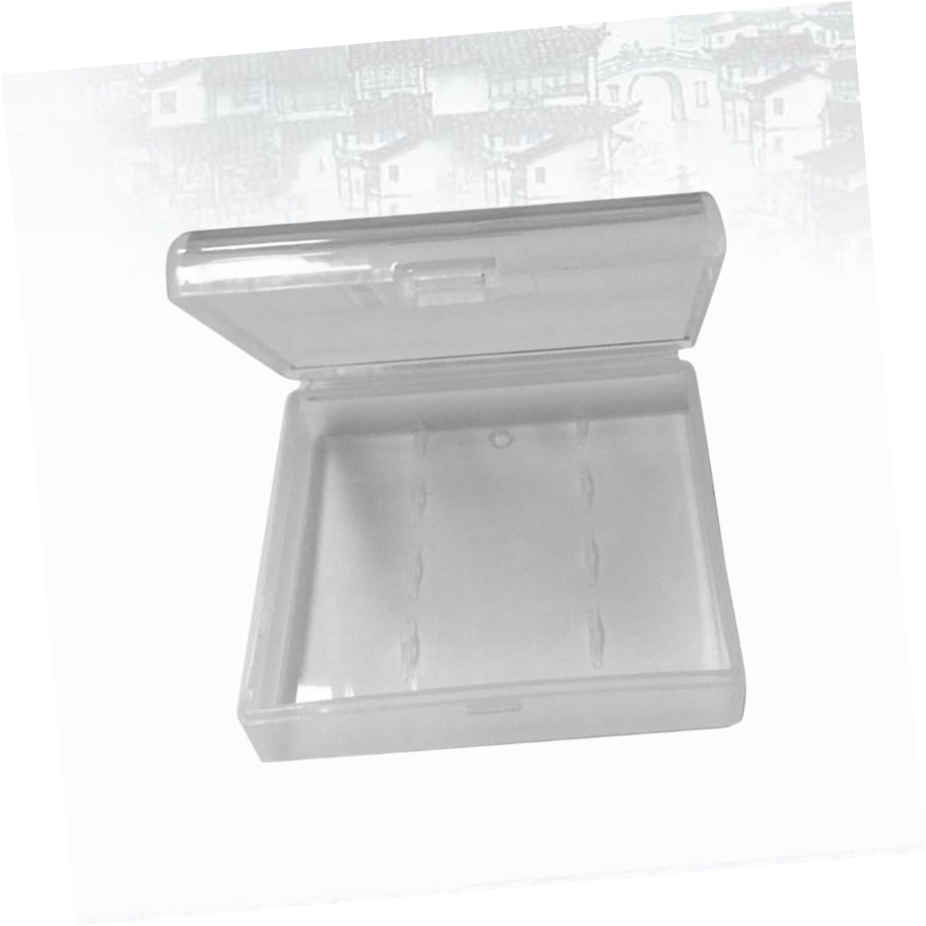 Gadpiparty 2-Pack Clear Plastic AAA Battery Storage Case - Portable Hard Protective Holder for AAA Batteries | Perfect for Travel, Camping & Home Organization