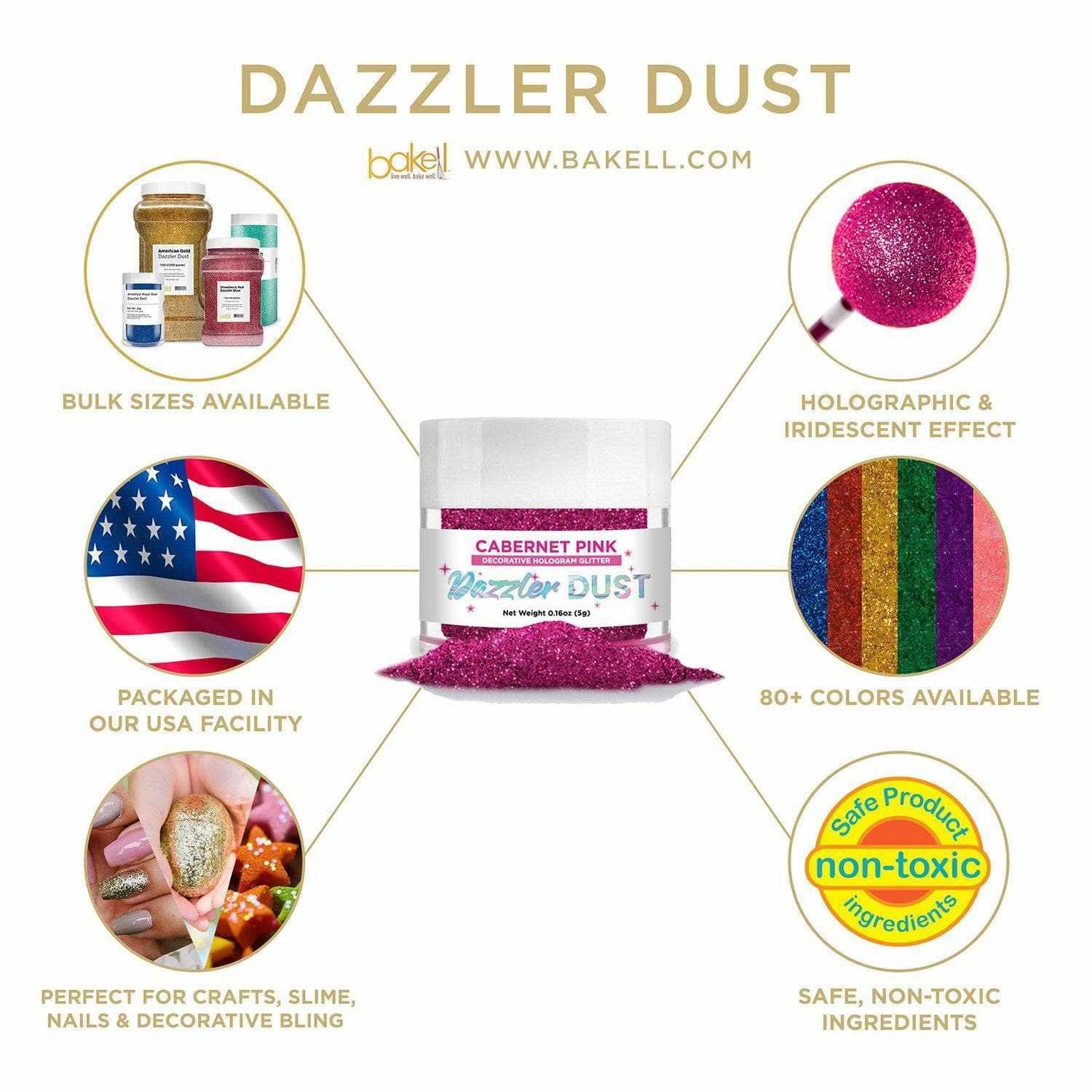 Black Friday Dazzler Dust Combo Pack Collection - 8 Piece Set for Makeup, Nail Art & Body Glitter | Perfect for Parties, Festivals & Cosplay