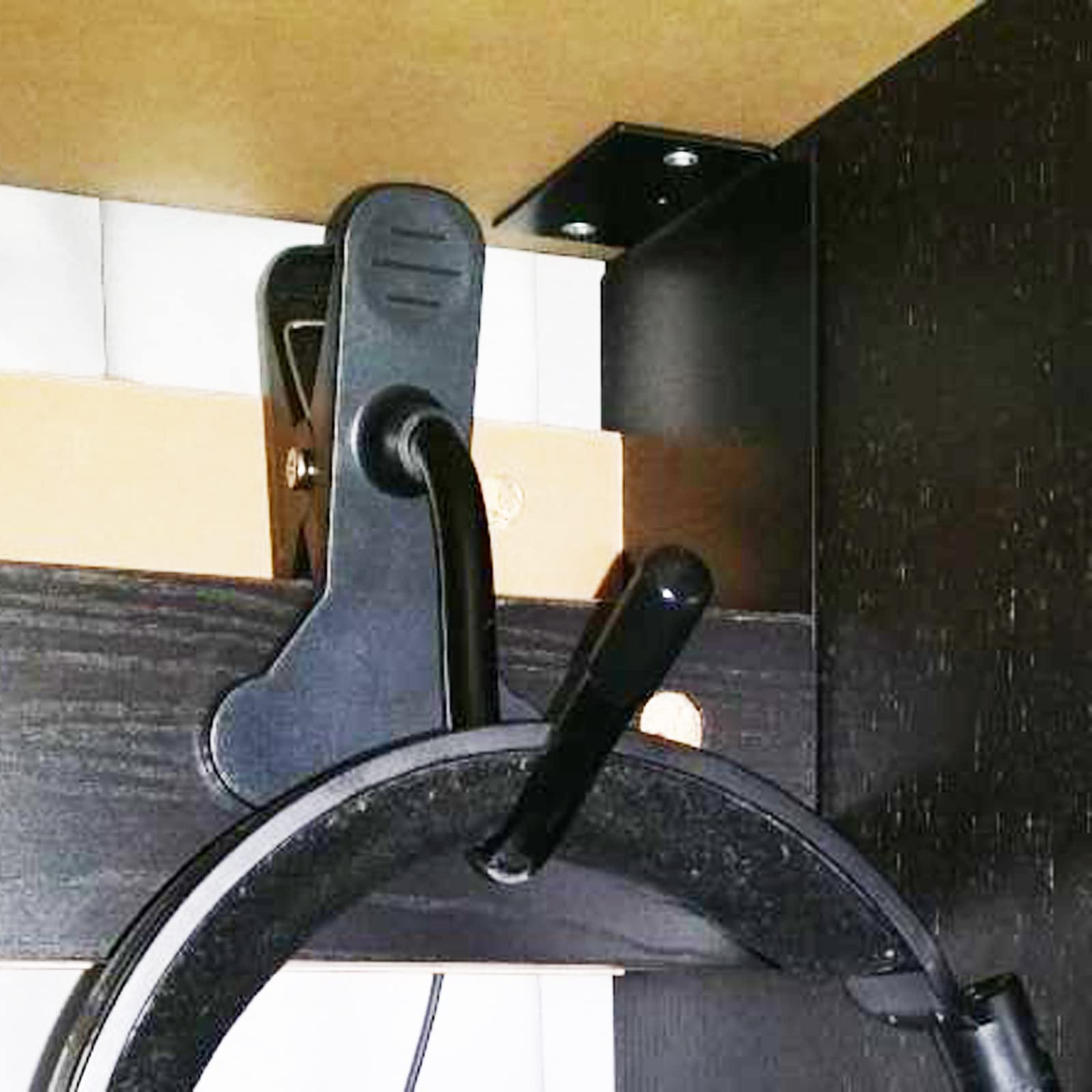 AUXPhome Adjustable Headphone Hook Holder - Desk Mount Hanger for Headphones & Headsets - Clamp-On Style Fits Thick Desks (50MM) - Vertical & Horizontal Mounting - Perfect for Office, Gaming & Home Workspace Organization