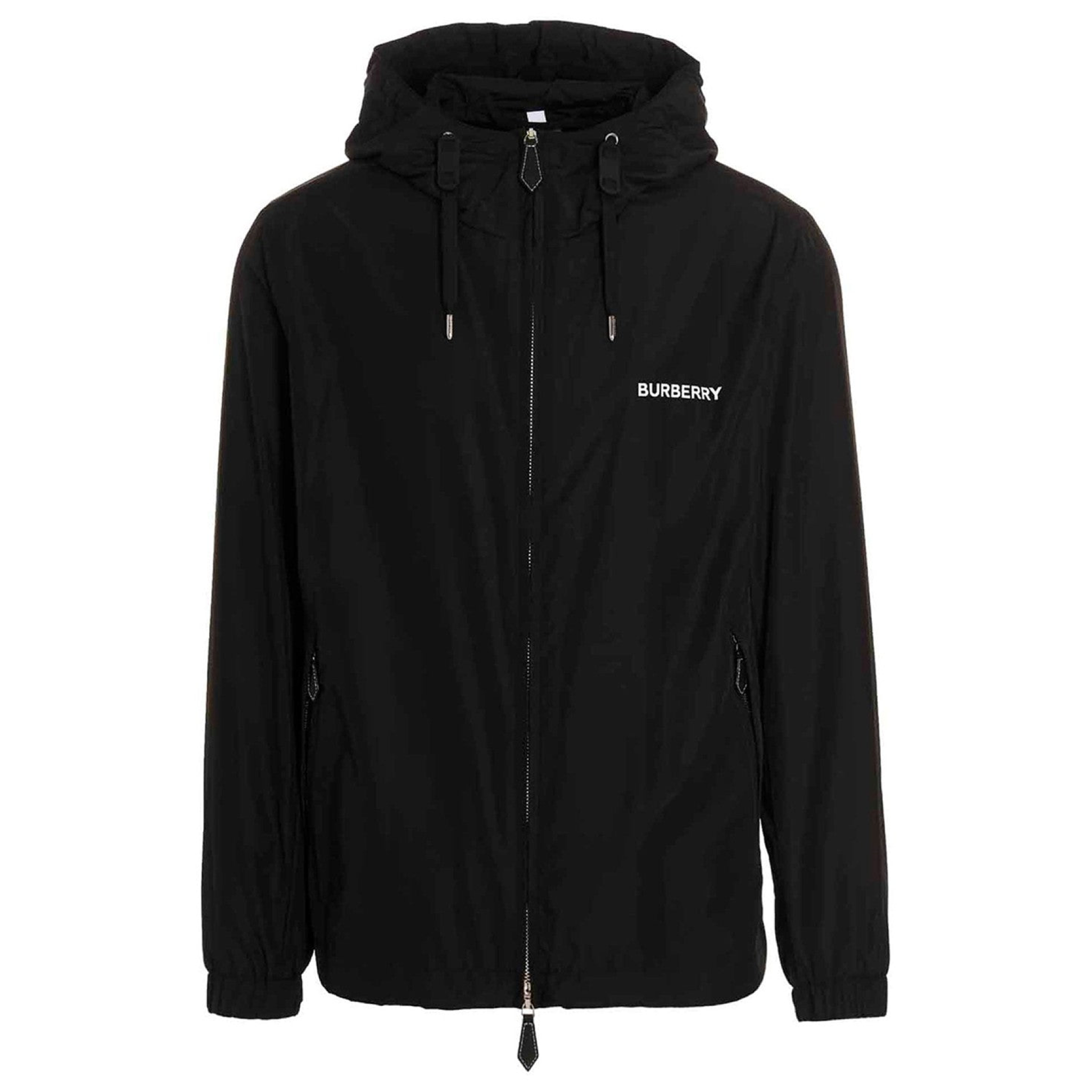 Burberry Black Stanford Logo Jacket - Classic Luxury Outerwear for Men & Women | Perfect for Fall Fashion, Travel & Urban Style