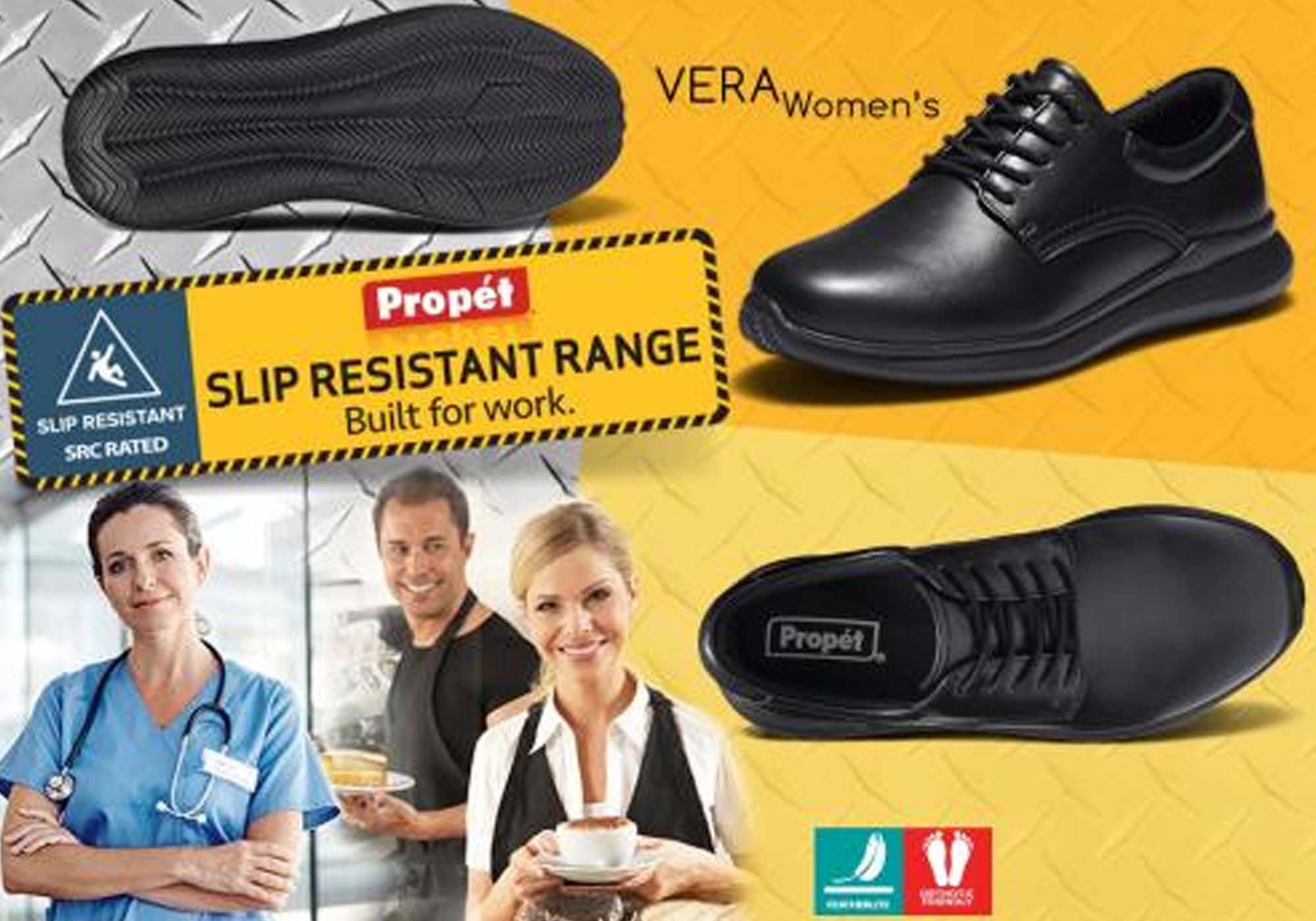 Propet Women's Vera Leather Comfortable Lace-Up Wide Fit Shoes - Stylish & Supportive Walking Shoes for Work, Travel & Everyday Wear