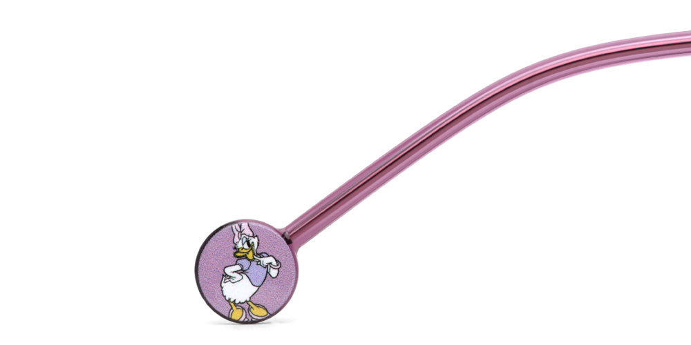 JINS x Disney Daisy Duck 075 Eyeglasses - Stylish Disney Collaboration Frames for Women & Men - Perfect for Fashion, Reading & Everyday Wear