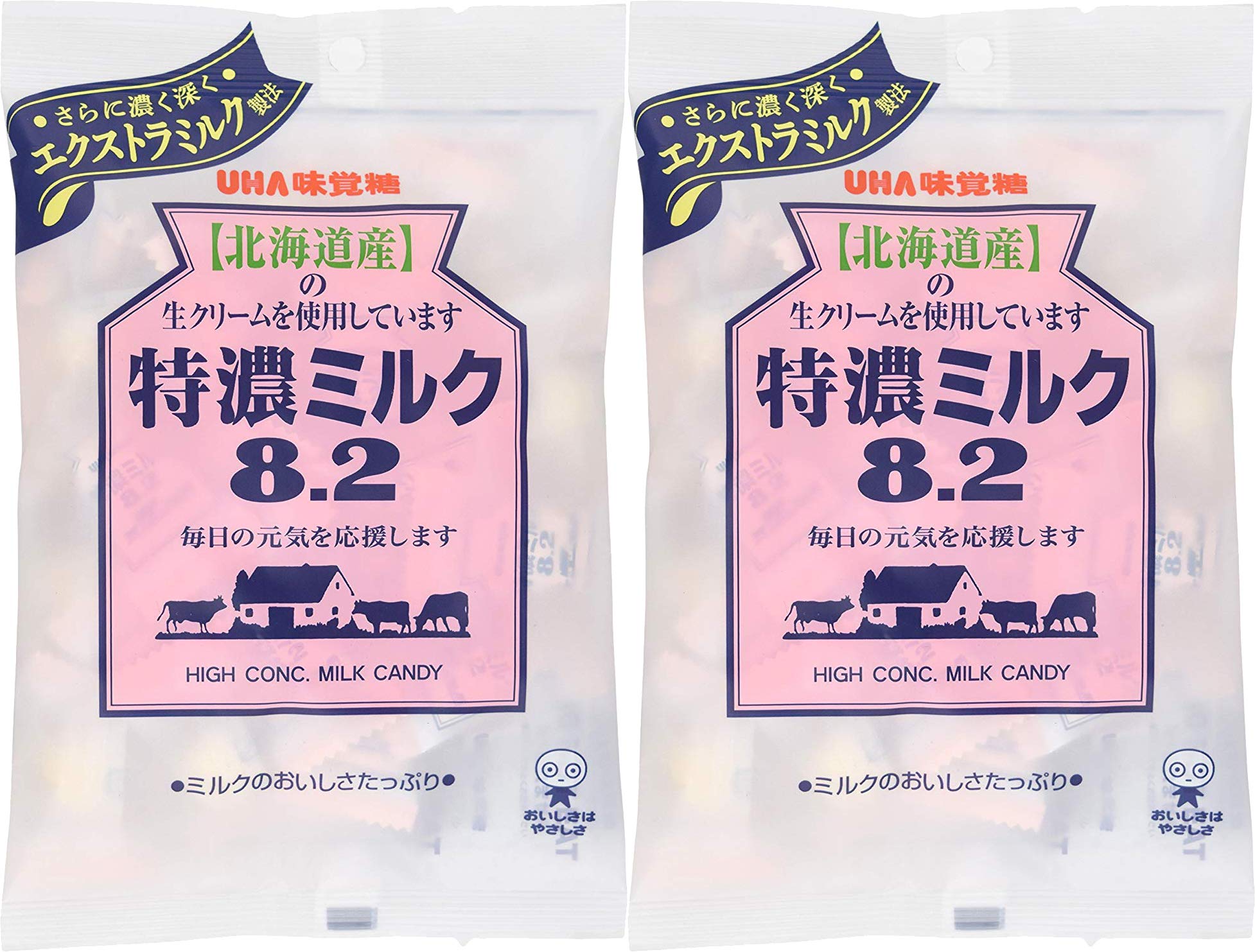 Mikakuto Tokuno Milk Candy 8.2oz (2 Pack) - Delicious Japanese Milk Candy for Snacking, Gifts & Office Treats