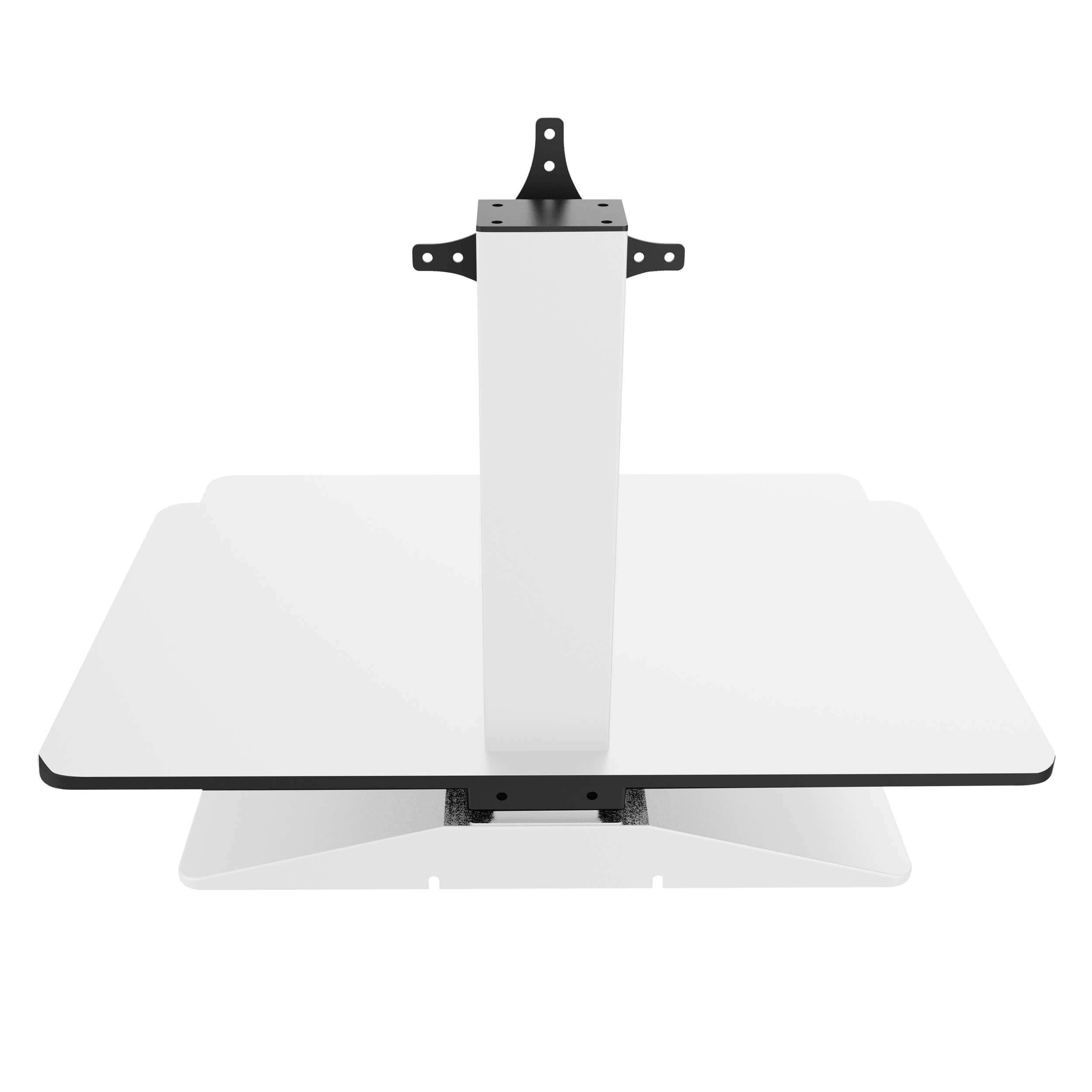 TESSA SMART White Motorized Adjustable Height Table Top Workstation - Electric Sit Stand Desk Converter for Home & Office Workspace - CLEARANCE SALE