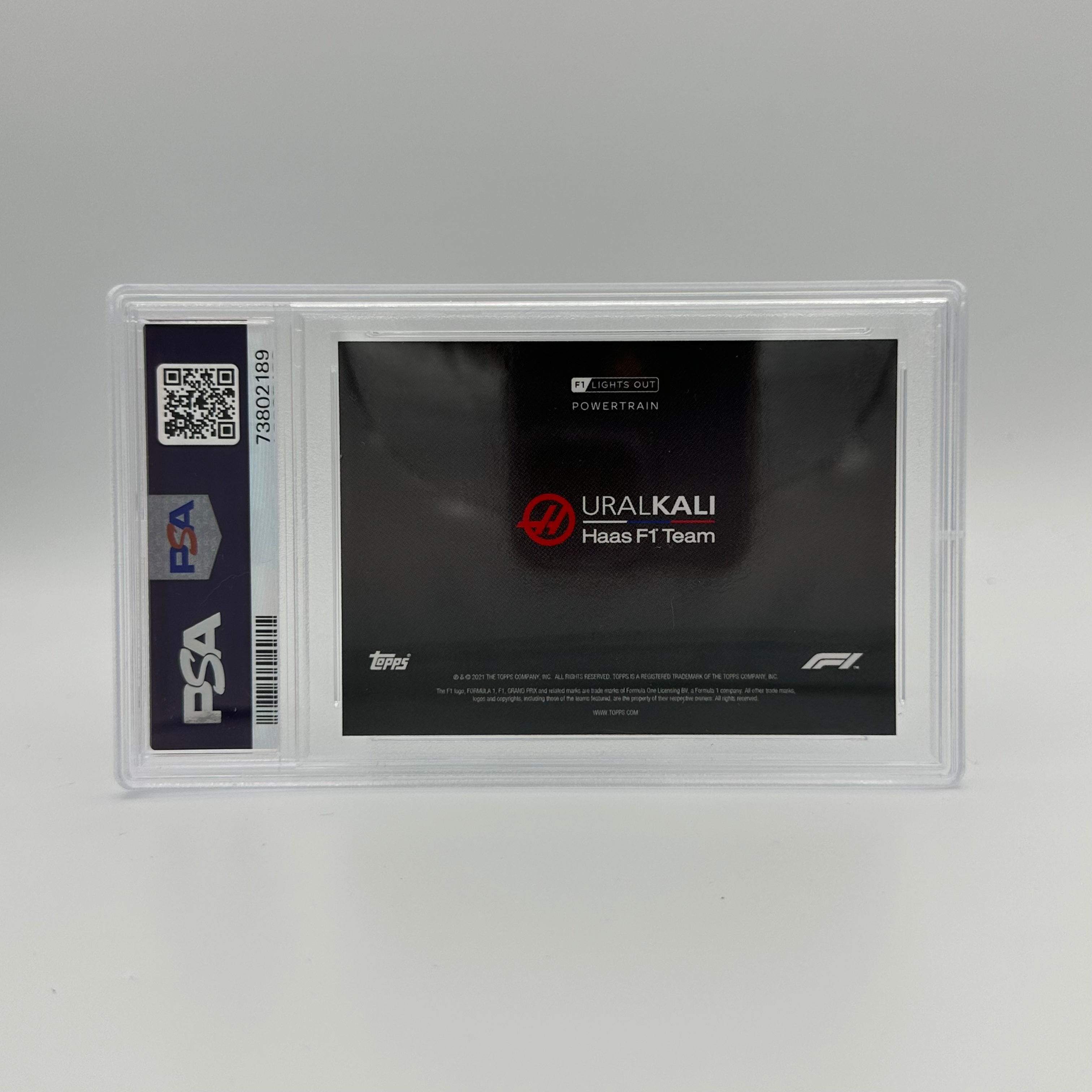 PSA 10 50/75 Uralkali Haas F1 Team Power Train Green - Perfect for F1 Collectors & Racing Enthusiasts, Ideal for Display & Investment