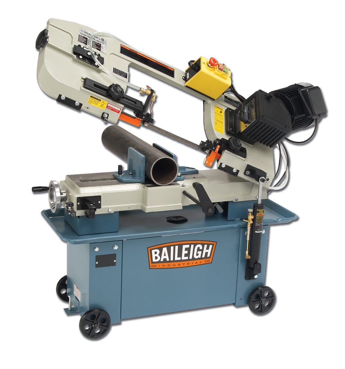 Baileigh Industrial BA9 1001680 BS 712M Metal Cutting Band Saw - Heavy Duty Metalworking Tool for Workshop & Industrial Use