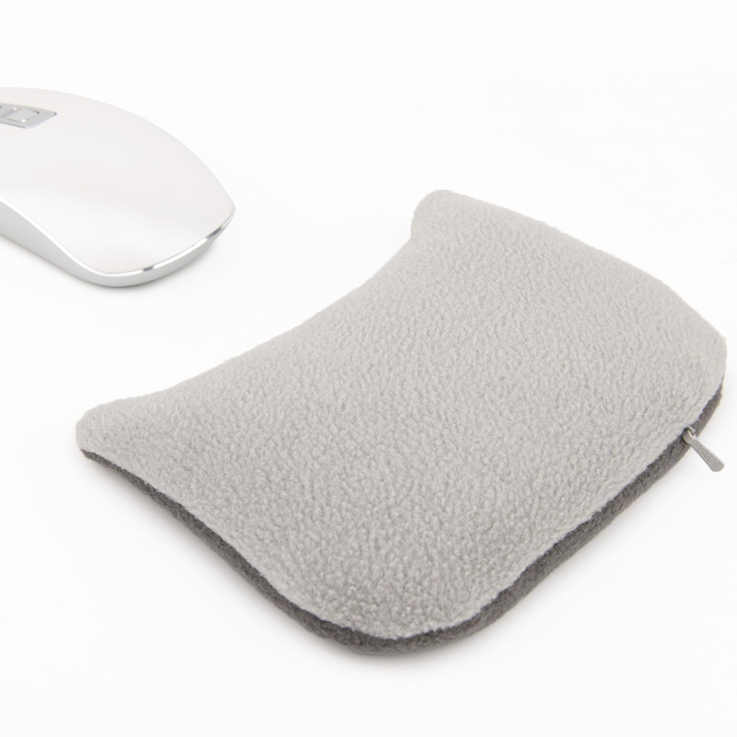 Ergonomic Large Mouse Wrist Rest with Comfort Beads - Gray Memory Foam Support Pad for Computer, Laptop & PC Gaming - Perfect for Office Work, Long Gaming Sessions & Wrist Pain Relief
